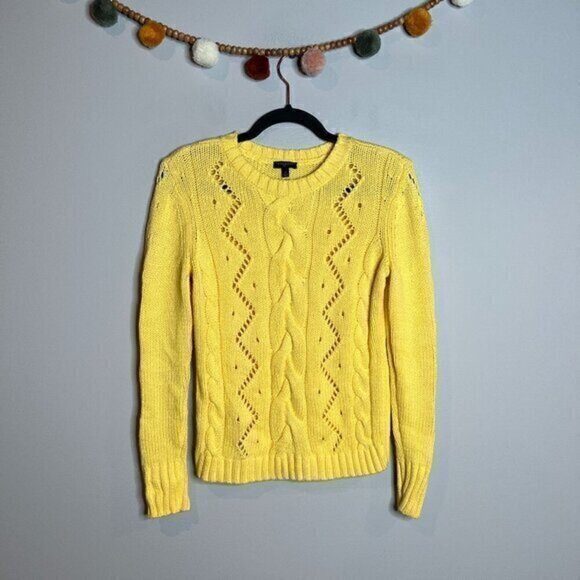 Talbots yellow crew neck sweater - Picture 1 of 5